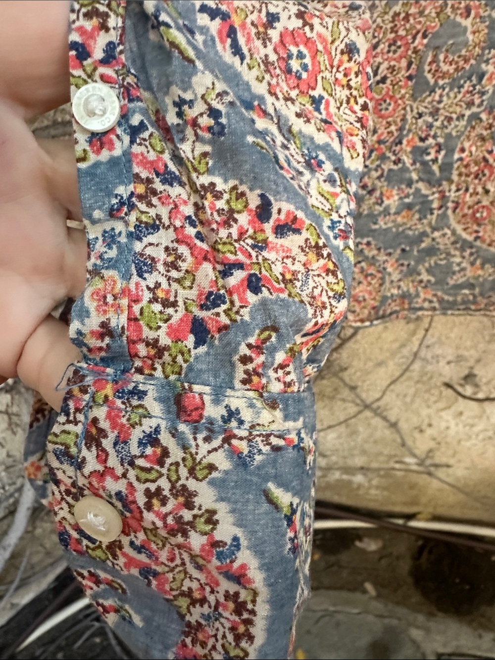 Lauren Jeans Co Ralph Lauren Floral Shirt - Picture 7 of 8